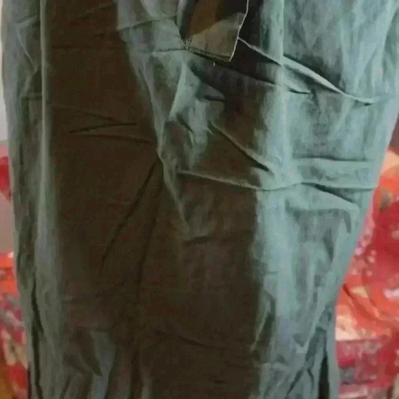 Warehouse Tie-Front Midi Dress in Army Green, Size US 2 (UK 6) - Picture 8 of 16